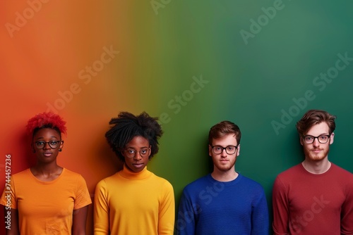 LGBTQ Pride perplexing. Rainbow peerless colorful claret diversity Flag. Gradient motley colored unconventional LGBT rights parade festival black intellectuals pride community equality photo