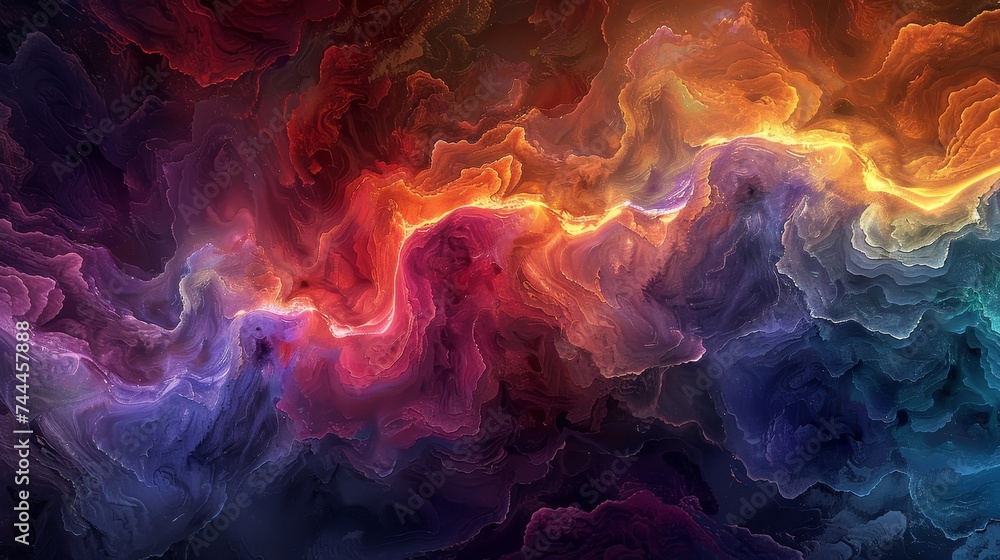 Discover abstract backgrounds where colors and forms collide in a symphony of digital artistry