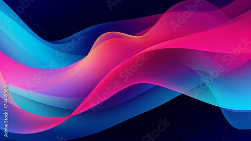 Vibrant Abstract Background: Dynamic Lines and Colors for Creative Projects