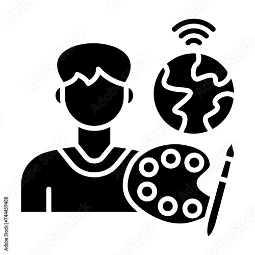 Digital nomad Icon