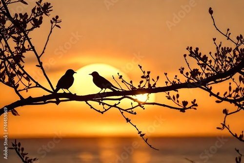 birds on a tree