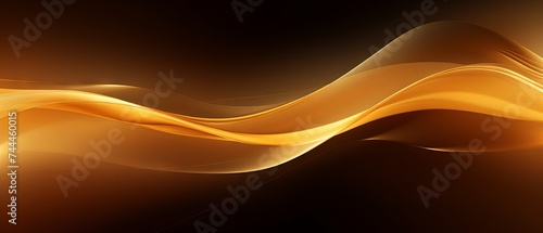 Captivating Golden Waves: Abstract Background Illuminated with Radiant Brilliance