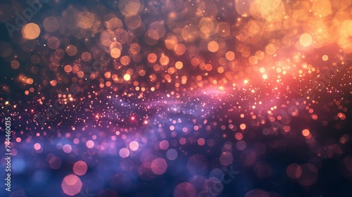 Navigate through the mesmerizing universe of abstract textures, where bokeh lights add depth and dimension