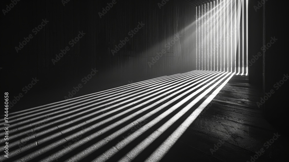 ภาพประกอบสต็อก Witness the dance of light and shadow in abstract ...