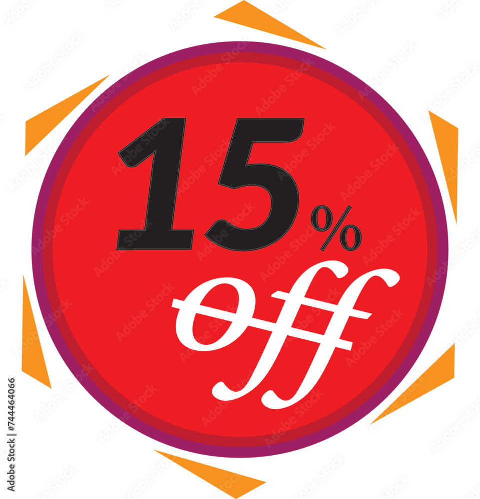 special offer 15 percent discount vector logo special offer 15 percent discount vector logo
