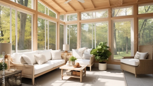 Eco-Friendly Sun Sanctuary Infuse your sunroom with minimalist eco-friendly design principles