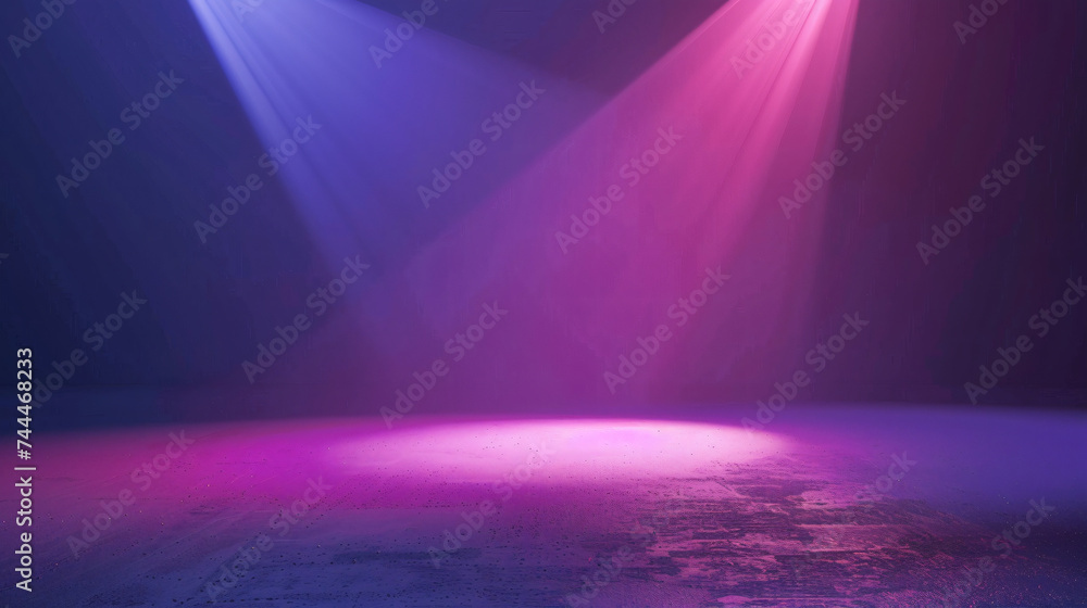 Gradient spot light effect on purple background.