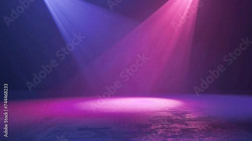 Gradient spot light effect on purple background.