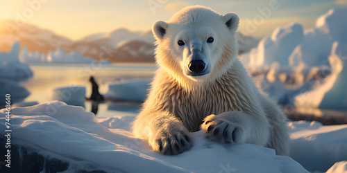 Polar Bear Relax on the Ice