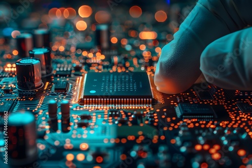 Electronic circuit board with processor