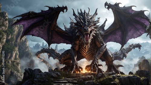 a screenshot of a dragon in a video game photo