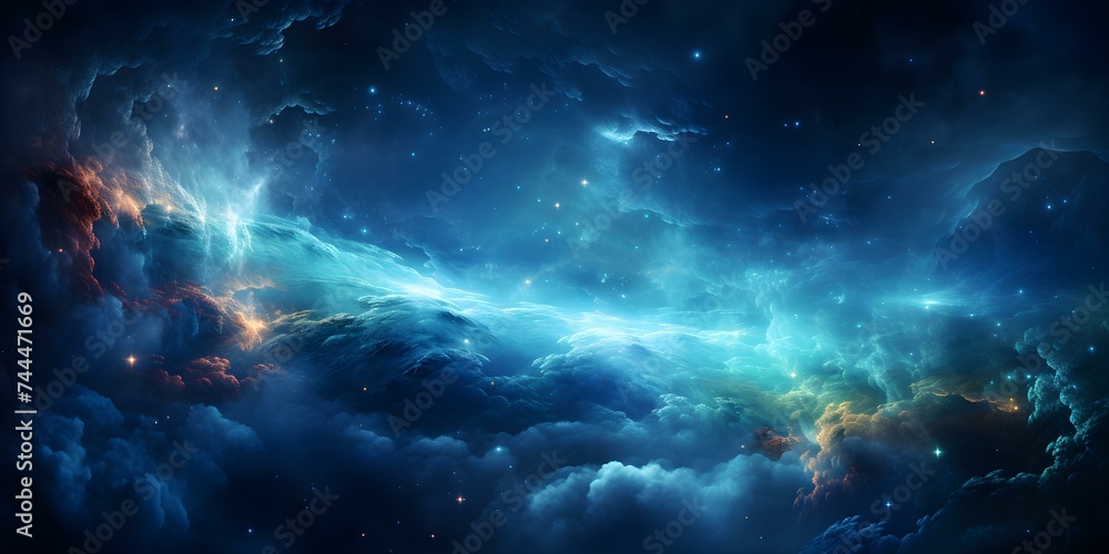 A breathtaking view of a majestic galaxy from its outer edge. Concept Galaxy Photography, Space Exploration, Astronomy, Stellar Landscapes, Deep Space Beauty