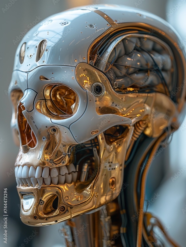 Model of a Human Head With Brain Model of a Human Head With Brain