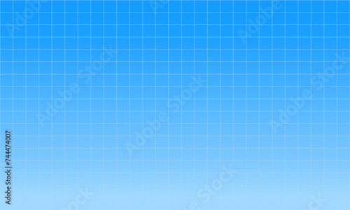 Sky blue grid pattern gradient vector background