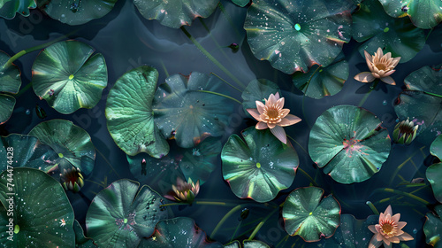 Water Lilies on a serene pond