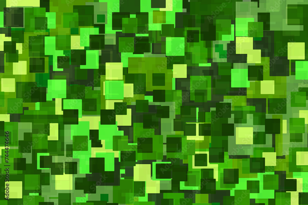 Green cups as a background of different sizes and shades Green cups as a background of different sizes and shades