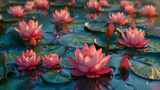 Water Lilies on a serene pond