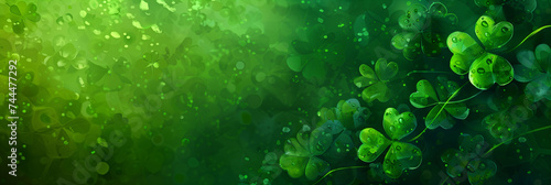 Clover background banner for Saint Patrick's Day