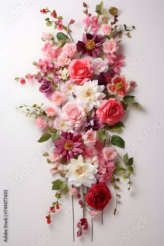 Vibrant Floral Garland - An Aesthetic Accessory for Celebrations and Decorations © Troy