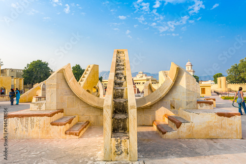 An ancient astronomical observatory, Jantar Mantar, Jaipur, Rajasthan, India, Asia, Asian, South Asia photo