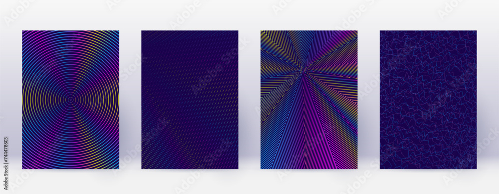 Art business card. Abstract lines modern brochure Art business card. Abstract lines modern brochure