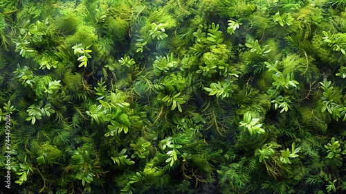 Green and Moss Green wallpaper 3d render