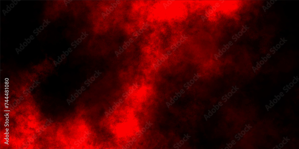 Red Black smoke swirls.cumulus clouds background of smoke vape reflection of neon,mist or smog.smoky illustration,brush effect misty fog dramatic smoke,realistic fog or mist fog effect.
