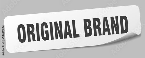 original brand sticker. original brand label