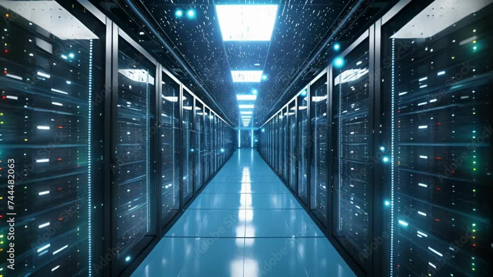 A server room filled with rows upon rows of powerful computers representing the immense data processing capabilities necessary for effective cybersecurity. A server room filled with rows upon rows of powerful computers representing the immense data processing capabilities necessary for effective cybersecurity.