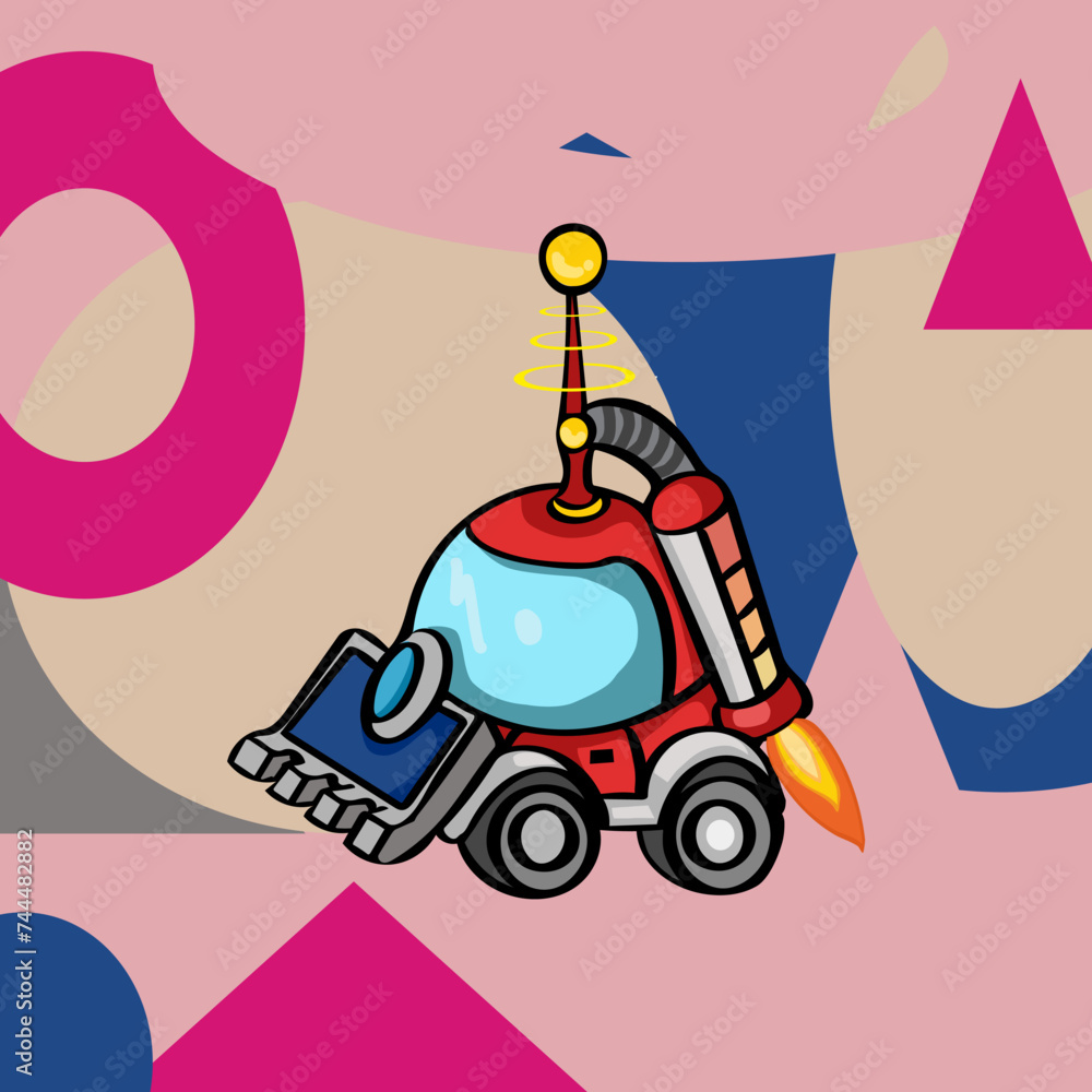 Car transportation futuristic illustration with shapes background. The vector is suitable to use for future illustration and technology poster background. Car transportation futuristic illustration with shapes background. The vector is suitable to use for future illustration and technology poster background.