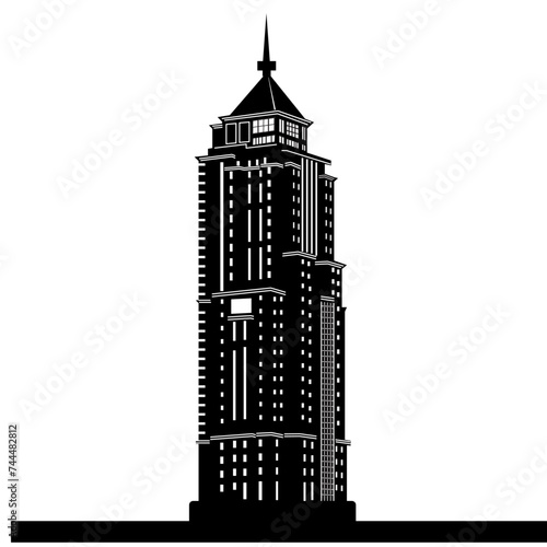 Explore Kenya's skyline with editable vector silhouettes capturing iconic and tallest buildings. Perfect for designers, presentations, and projects celebrating Kenya's architectural marvels