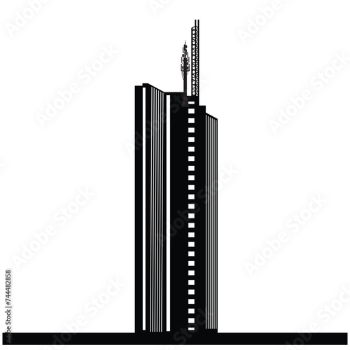 Explore Kenya's skyline with editable vector silhouettes capturing iconic and tallest buildings. Perfect for designers, presentations, and projects celebrating Kenya's architectural marvels