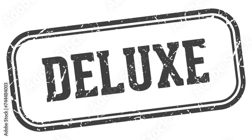 deluxe stamp. deluxe rectangular stamp on white background
