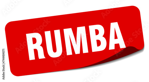 rumba sticker. rumba label