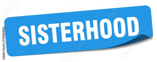 sisterhood sticker. sisterhood label