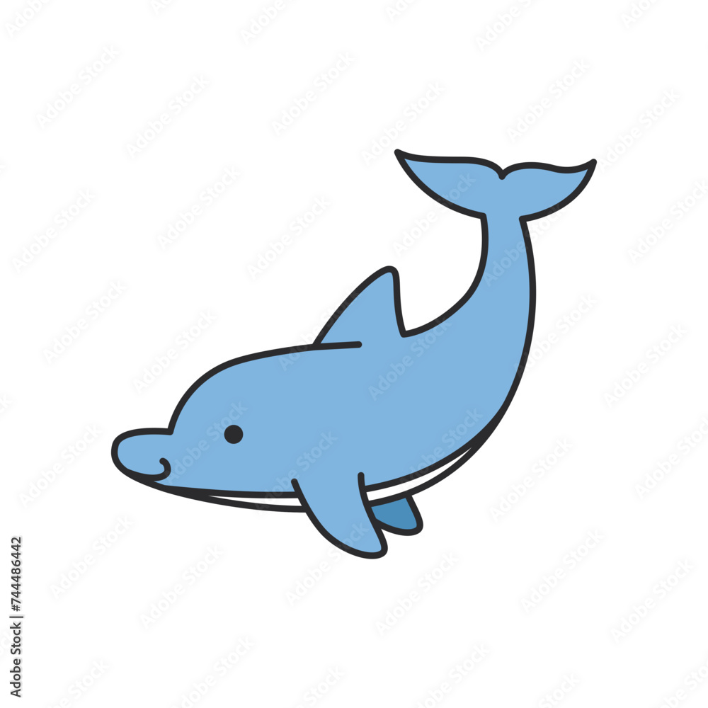 dolphin icon. Sea life ecosystem fauna and ocean theme. Isolated design. Vector illustration dolphin icon. Sea life ecosystem fauna and ocean theme. Isolated design. Vector illustration
