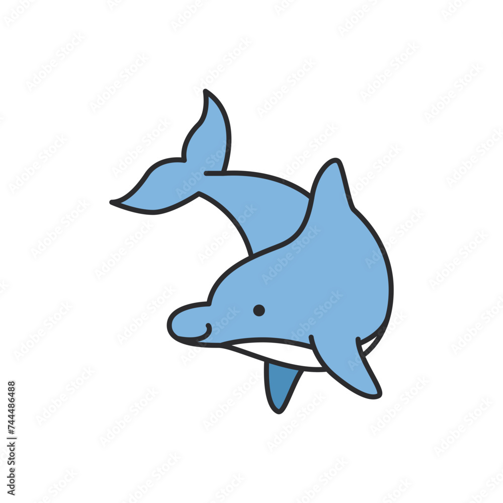 Dolphin vector icon. Dolphin illustration sign. dolphin symbol or logo. Dolphin vector icon. Dolphin illustration sign. dolphin symbol or logo.