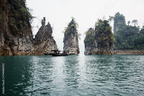 Serene Limestone Cliffs and Calm Waters: A Tranquil Escape