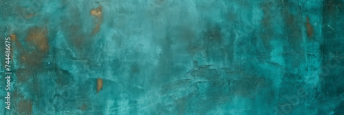  turquoise wall texture surface background , blue green wall vintage old background