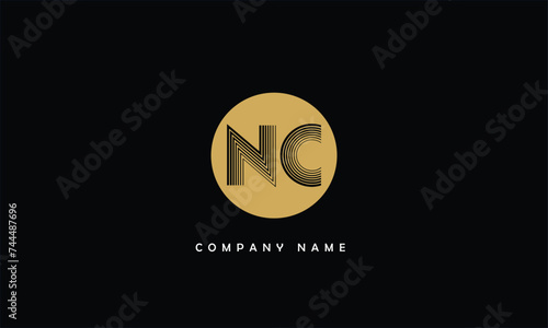 NC, CN, N, C Abstract Letters Logo Monogram