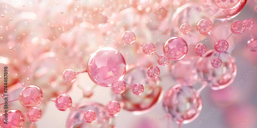 molecules with floating pink bubbles, Collagen Skin Serum and Vitamin , Pink bubbles in water, playful and vibrant, for beauty skin care cosmetics, spa products, or feminine branding, molecules with floating pink bubbles, Collagen Skin Serum and Vitamin , Pink bubbles in water, playful and vibrant, for beauty skin care cosmetics, spa products, or feminine branding,