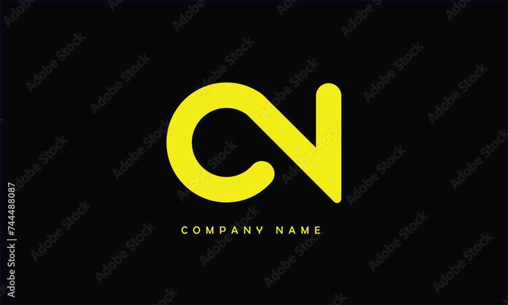Fototapeta premium NC, CN, N, C Abstract Letters Logo Monogram