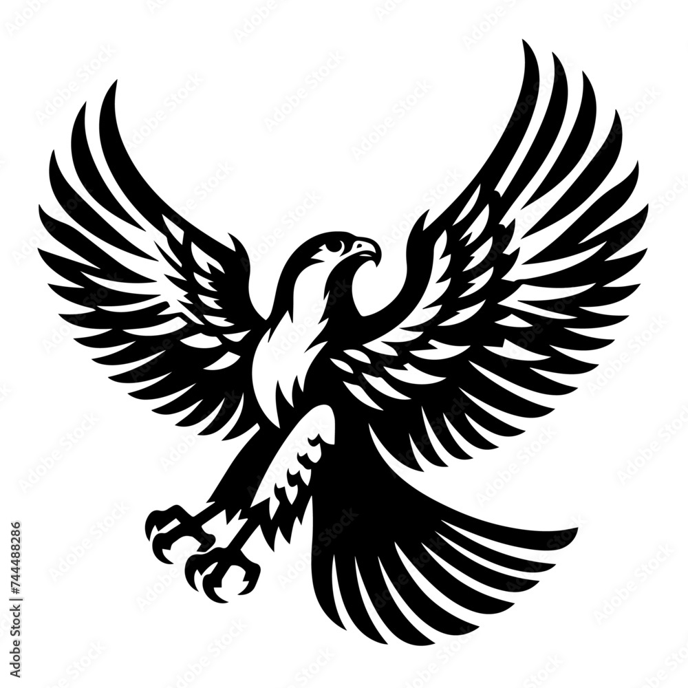 eagle with wings logo design vector eagle with wings logo design vector