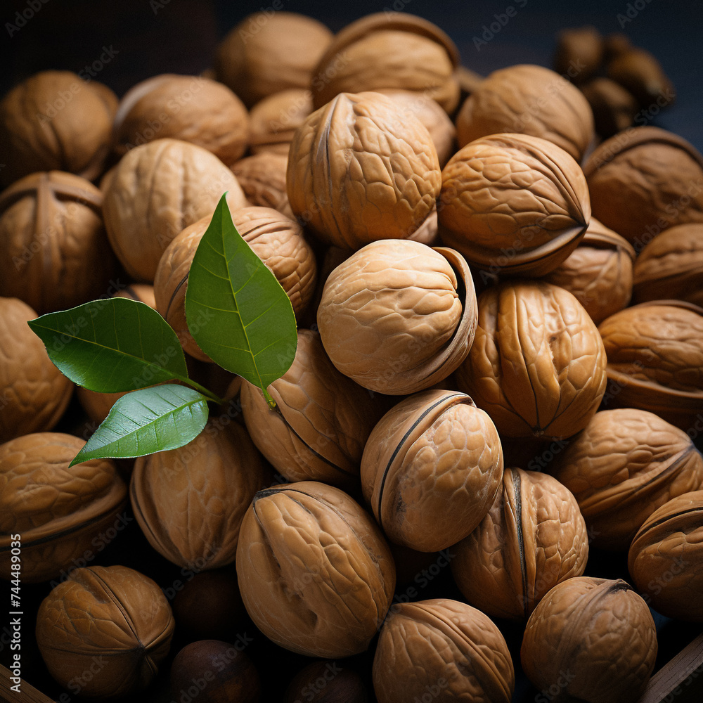 background of walnuts background of walnuts
