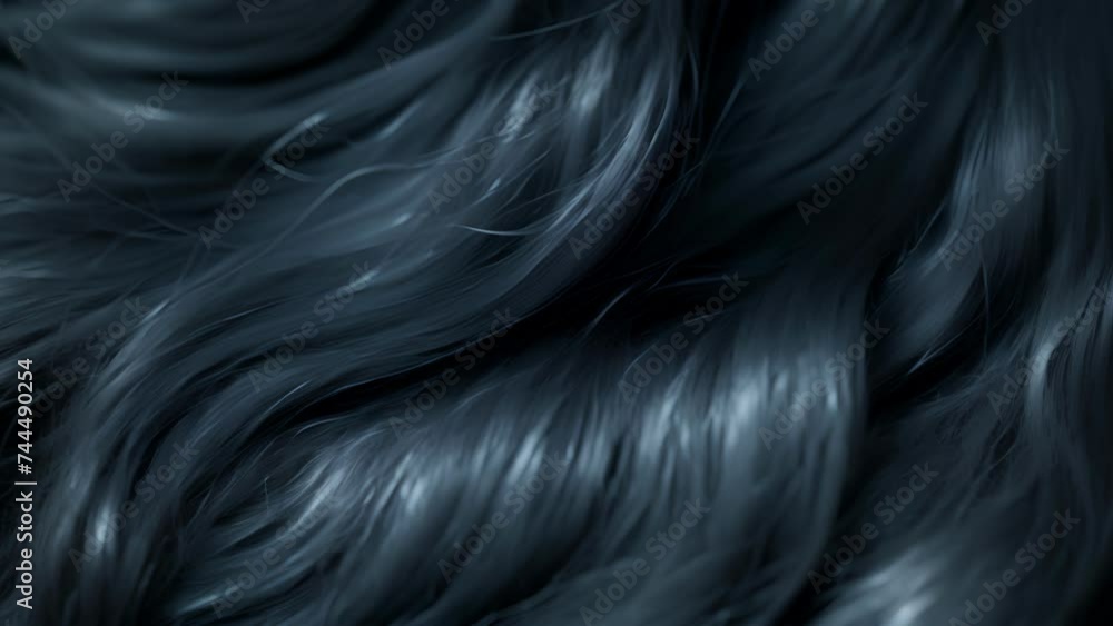 Texture of a ponytail with the hair gathered in a tight and orderly bundle revealing a smooth and uniform texture. Texture of a ponytail with the hair gathered in a tight and orderly bundle revealing a smooth and uniform texture.