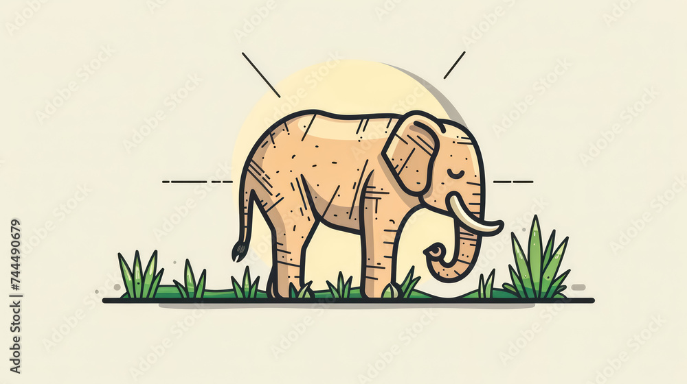 Obraz premium Exploring Elephant Backgrounds Investigating Habitat Preferences and Migration Patterns