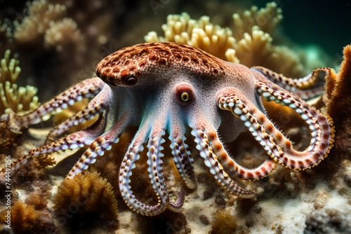 octopus in aquarium © farzana