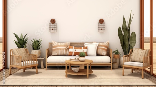 Modern Desert Oasis Infuse your sunroom with modern desert-inspired design © Abdul