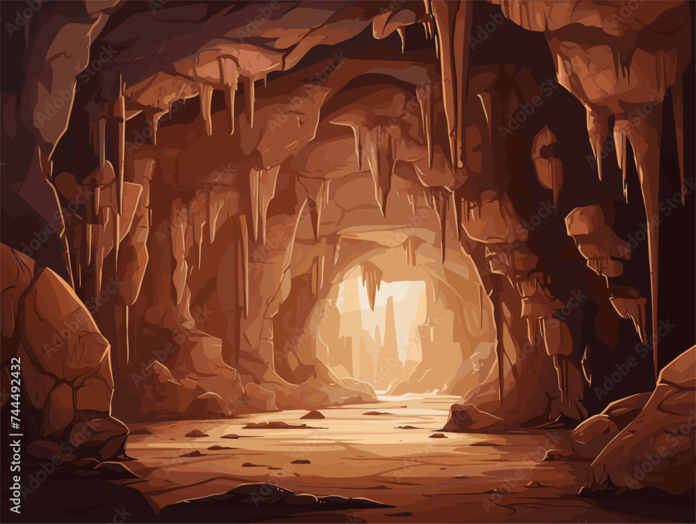 cave in the dark
