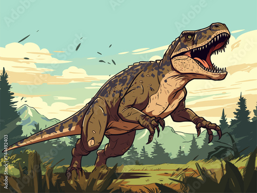 dangerous tyrannosaurus rex dinosaur